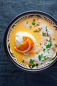 Blood orange and carrot soup with coconut