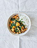 One pot pumpkin curry with chickpeas