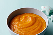 Pumpkin purée with potatoes and beef (for 5 to 6 month olds)