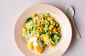 Polenta mit Brokkoli, Mais und Ei (ab dem 10. Monat)