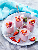Creamy Strawberry Pots