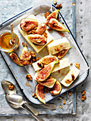Honey Semifreddo with Warm Figs