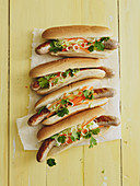 Asian-style hot dogs