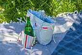 Hand-sewn picnic blanket, bunting and cool bags