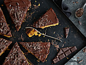 Carrot cake with chocolate