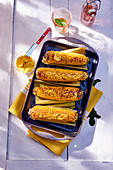 Grilled corn cobs with curry butter