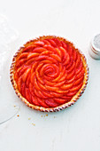 A blood orange tart