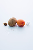Ingredients for apricot dumplings