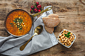 Traditionelle Harira-Suppe für den Ramadan