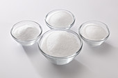 Isomaltulose, trehalose, and erythritol-stevia as sugar substitutes