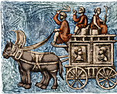 Roman Four-Wheeled Traveling Wagon