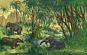 Prehistoric, Miocene Landscape