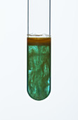 Copper (I) iodide precipitate