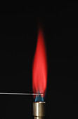 Strontium flame test