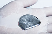Gallium melting in a hand, 5 of 5