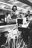 Marketing Department at Merrill Lynch, NYC, 1950s