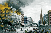 Barnum's Museum Fire, 1865