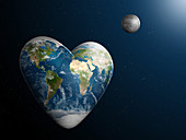 Valentine's Day, Heart-Shaped Earth