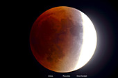 Total Lunar Eclipse, Partial Phase, 9 27 2015