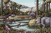 Triassic Period, Illustration