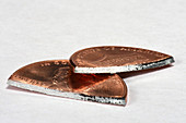 Cut Penny with zinc core