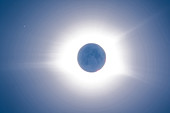 Total Solar Eclipse, Earthshine and Stars