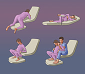 Birthing Positions, illustration