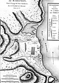 Historical map of the Battle of Marathon