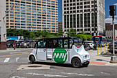 Self-driving van, Detroit, USA