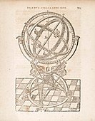 Tycho Brahe's armillary sphere, 1581
