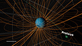 Neptune's magnetosphere, illustration