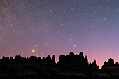 Night sky over Canyonlands National Park, USA