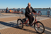 Adaptive bicycle user