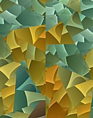 Fractal abstract of squares and triangles