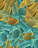 Fractal abstract of squares and triangles