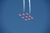 Royal Canadian Snowbirds flying in formation