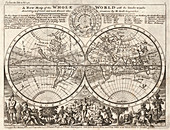 Herman Moll, World Map, 1729