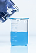 Ammonia reacts with copper sulfate, 1 of 3