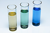 Salt solutions with pH indicator