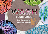 Wash Your Hands, Poster Illustration