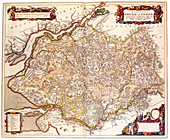 Joan Blaeu, Duchies of Bremen-Verden Map, 17th Century