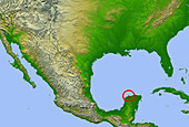 Chicxulub Crater, Map