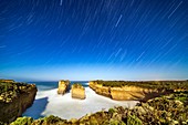 Orion Setting in Star Trails at Loch Ard Gorge, Australia