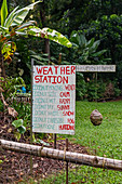 Homemade 'weather station', Hawaii, USA