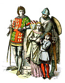 Teutonic Knight with Family