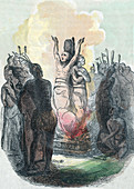Jesuit Missionaries Burned Alive, 17th Century