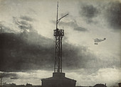 Airplane and Signal Tower, World War 1