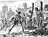 Inquisition, Anabaptists Burned at Stake, 1554