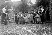 Frances Benjamin Johnston Photographing Children, 1900