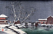 Japanese Winter Landscape, 20th Century